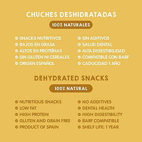 MAIKAI Chuches para Perros - Premios para Perros Cachorros - Pechuga de Pollo Deshidratada (3 x 100g) - Snacks Saludables - Dieta Barf - Proteínas y Nutrientes de Calidad