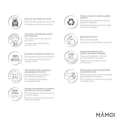 MAMOI® Cuerda para Escalar para niños | Escalada Cuerda niños de Interior | Juegos de Escalada para niños | Escalando niños | Equipo de Escalada al Aire Libre para niños | 100% Eco