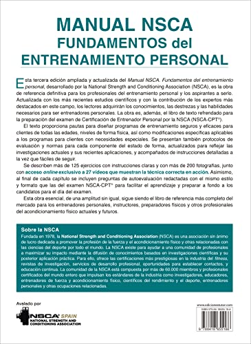 Manual NSCA. Fundamentos del entrenamiento personal. Tercera edición (SIN COLECCION)