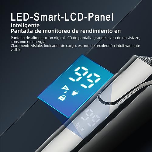 Maquina de Afeitar Hombre Profesional, 4 en 1 Afeitadora Electrica Seco y Húmedo, Maquina de Cortar Pelo con Pantalla LED, Recortadora de Barba - Shaver Cara Nariz Orejas