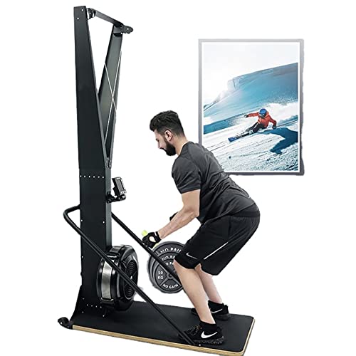 Máquina de ejercicios de esquí, Máquina de esquí con monitor de pantalla, Máquina de entrenamiento cruzado de esquí para interiores, Máquina de ejercicios de esquí Máquina de piernas para entrenamient