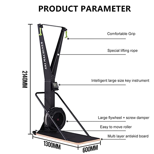 Máquina de ejercicios de esquí, Máquina de esquí con monitor de pantalla, Máquina de entrenamiento cruzado de esquí para interiores, Máquina de ejercicios de esquí Máquina de piernas para entrenamient