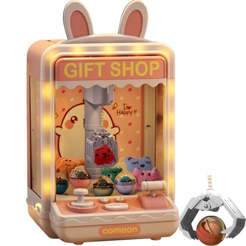 Máquina De Garra Arcade Juguete De Garra,Mini Máquina De Garra con Música E Iluminación,Máquina De Garra para Niños con Mini Juguetes De Peluche Y Cápsulas Juego De Arcade Estilo 2