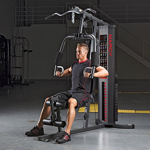 Marcy Multigym HG3000 Eclipse, Multiestación con Carga Guiada, Máquina de Musculación compacta, Gimnasio Multifunción, Brazos Press, Curl piernas y bíceps, Poleas