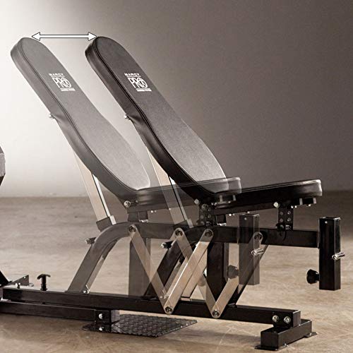 Marcy Pro PM4400 - Banco (Cinta Pectoral, 90 kg, Banco de Ejercicio, presión Pectoral, Prensa de Hombros, múltiples), Color Negro