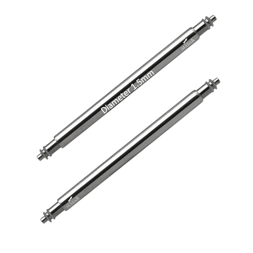 masar Premium - Barras de resorte para reloj, Standard Slx Ø 1,5 mm Inox 316L - 0,8 mm 2 Pcs, 20mm