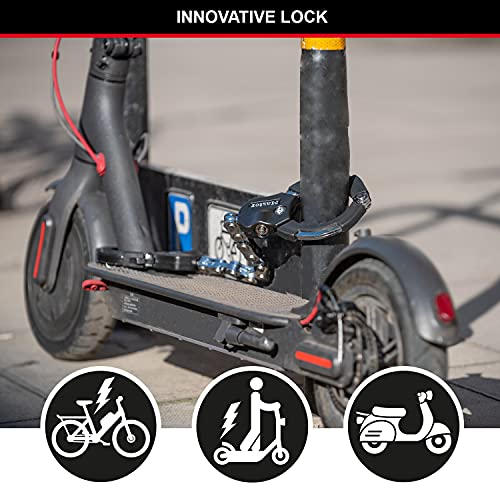 MASTER LOCK Antirrobo Bloqueo [Acero Reforzado Laminado] [55cm] 8290EURDPRO - Candado de Bicicleta, Patinete Electrico, Carros Bebe