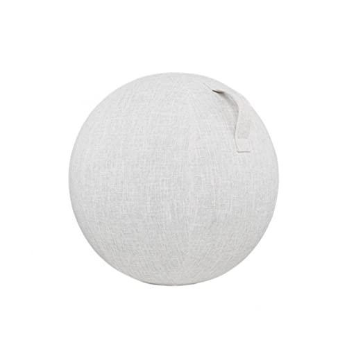 Matedepreso Funda para pelota de yoga, transpirable, con mango, antiarañazos, 55, 65, 75 cm, color beige, tamaño: 65 cm)