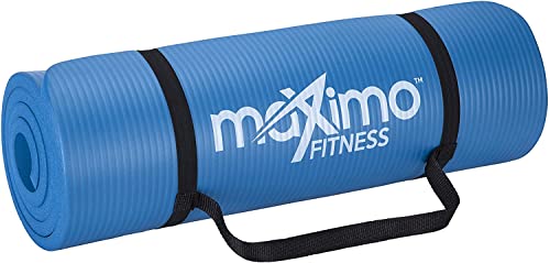 Maximo Fitness Colchoneta para Ejercicios Extra Gruesa - Colchoneta Antideslizante para Gimnasio 183 cm Largo x 60 cm Ancho x 1.5 cm Espesor Pilates, Yoga, Ejercicios para el Piso.