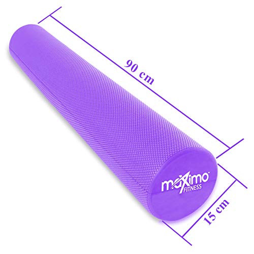 Maximo Fitness Foam Roller - Rodillo Masajeador de Espuma para Pilates, Terapia Trigger Point, Estiramiento, Yoga, Fisioterapia - Rulo Masaje Muscular