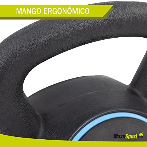 MaxxSport PVC Kettlebells - Soportes de bolas - Set de pesas de fitness - Set de 3 Kettlebell - 2, 4 y 8 kg