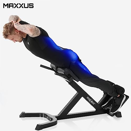 Maxxus Hyper Extension para Entrenamiento Lumbar para Sano de la Espalda Entrenamiento. Massive Acabado. Nuevo: hasta para tamaño 47. Estiramiento de Espalda, Torso Trainer