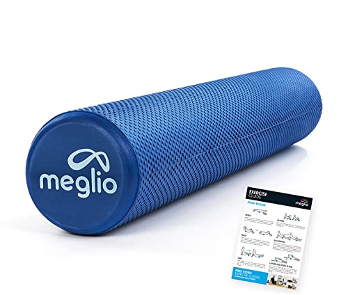 Meglio Rodillo de espuma de 90 cm, rodillo de espuma ligero para masaje muscular de tejido profundo, punto de activación eficaz para recuperación, tensión muscular y alivio del dolor y terapia