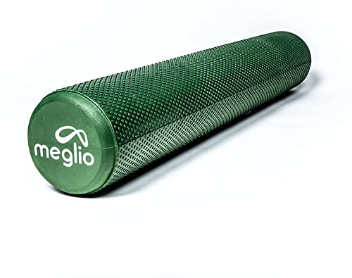 Meglio Rodillo de Masaje de Alta Densidad (90cm). Ideal para Masajes y Liberación Miofascial - Perfecto para Fitness, Yoga, Pilates.