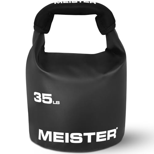 Meister BEAST - Pesa rusa portátil para arena, peso de bolsa de arena suave, 15,9 kg, color negro