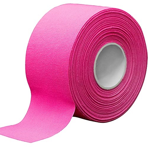 Meister Cinta de entrenamiento atlético premium de 15 yardas x 1.5 pulgadas para deportes y medicina (50% más), rosa, 6 rollos