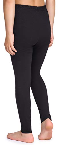 Merry Style Leggins Mallas Pantalones Largos Ropa Deportiva Niña MS10-225(Negro, 116 cm)