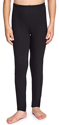 Merry Style Leggins Mallas Pantalones Largos Ropa Deportiva Niña MS10-225(Negro, 116 cm)