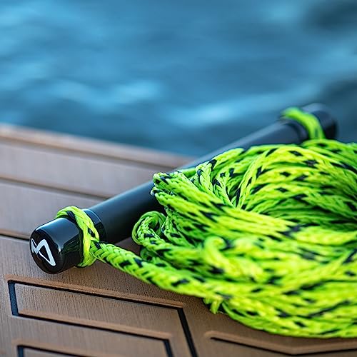 MESLE Cuerda para esquí acuático y Wakeboard, Flotante, Soft-Grip, 18,3 m de Longitud, Flotante, Cuerda de Remolque para Deportes acuáticos, Incl. Rope Keeper