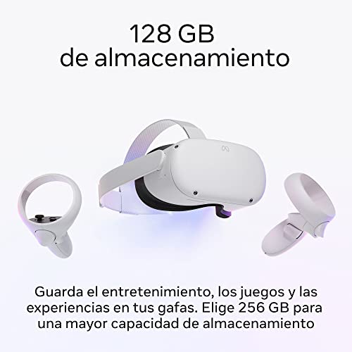 Meta Quest 2 - Gafas de realidad virtual avanzada, todo en uno, 128 GB