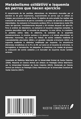 Metabolismo oxidativo e isquemia en perros que hacen ejercicio: Evaluación hematológica de perros pastores sometidos a ejercicio físico