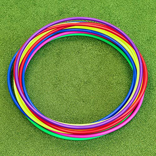 METIS Aro de Hula Hoops - Fitness, Danza y Ejercicio | Paquete de Aros 6 o 12 - Varias Opciones de Color | (Paquetes de 6, 45cm)