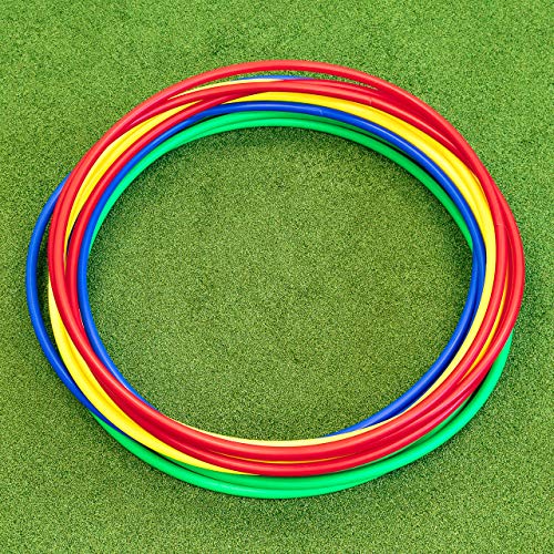 METIS Aro de Hula Hoops - Fitness, Danza y Ejercicio | Paquete de Aros 6 o 12 - Varias Opciones de Color | (Paquetes de 6, 76cm)