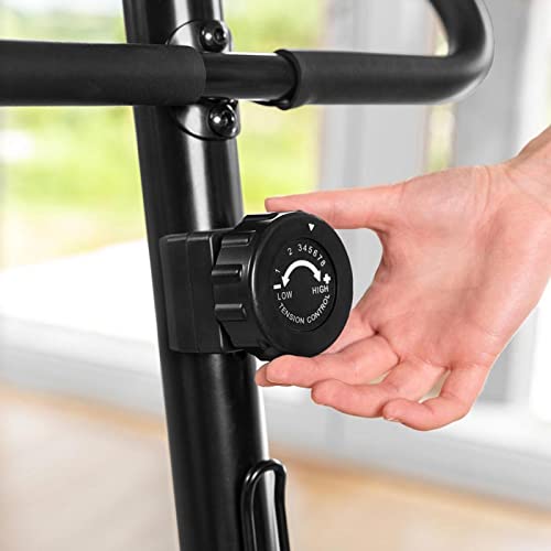 METIS Bicicleta Estática para Principiantes Calobra - 8 Niveles de Resistencia | Ejercicios Cardiovasculares | Bicicleta de Fitness Interiores | Ejercicio Doméstico | Bicicleta Estacionaria