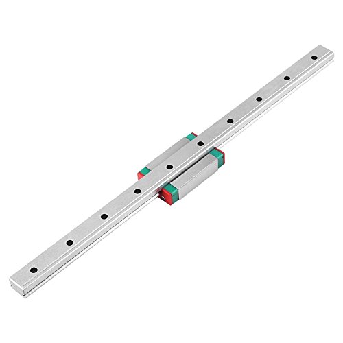 MGN12H Mini guía de riel lineal, guía deslizante lineal de 250/300/400/500/550 mm con bloque de carro MGN12H para impresora 3D DIY y máquina CNC (250 mm)