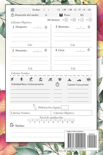 Mi Diario de Dieta: Seguimiento nutricional y de actividades deportivas, Diario de Dietas Para Bajar de Peso y Adelgazar Rápido, Cuaderno Para Controlar Tu Dieta y Registra tus Calorías.