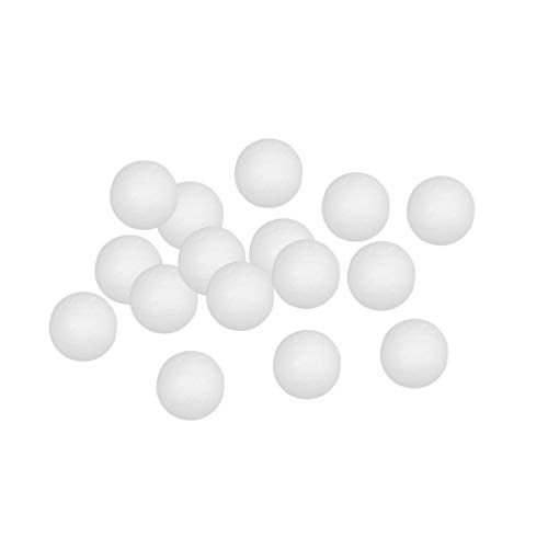 MILISTEN 100 Bolas de Espuma para Manualidades Bolas de Espuma de Poliestireno Lisas para Manualidades Adornos para Manualidades Proyectos Escolares Decoración Navideña (Blanco 2 Cm)