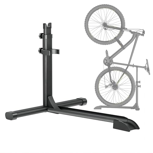 Mimoke Soporte vertical para bicicletas - Soporte de suelo vertical independiente para guardar bicicletas en interiores - Garajes y apartamentos (una pieza)