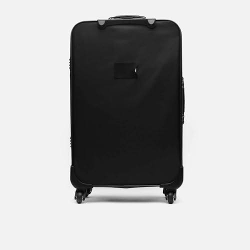 MISAKO Maleta de Tela Mediana de Viaje Leslie Negro Unisex - Maleta Blanda semirrígida - 42 X 67 X 23 cm 4 Ruedas