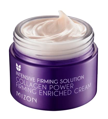 [Mizon] Crema Enriquecida con Colágeno Marino (50ml) Skincare coreano, 54% de colágeno marino, cuidado intensivo antienvejecimiento y líneas finas (Collagen Power Firming Enriched Cream)