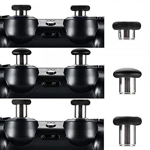 MMOBIEL Palillos magnéticos de Metal 8 en 1, joysticks analógicos de máximo Agarre Compatible con PS4, PS4 Slim, PS4 Pro Dualshock, Xbox One, Xbox One Elite, Xbox One S Negro Incl. (+) y