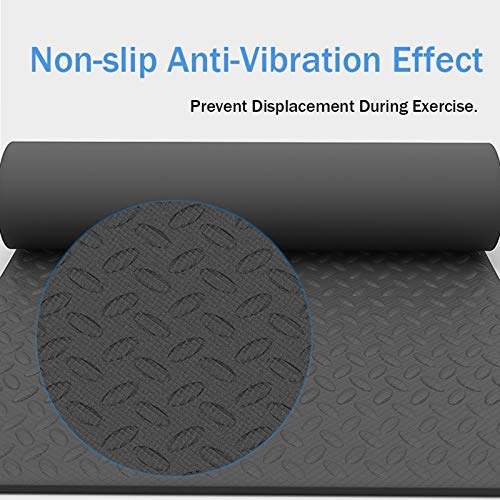 MNBVH Esterilla Maquinas Fitness, Caracteristicas : Antideslizante - Absorbe Golpes - Insonorizar - Usado para Cinta de Correr y Todo Maquinas de Gimnasio Alfombra 200×100×0.7cm