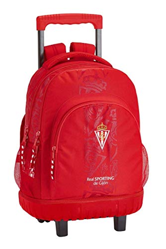 MOCHILA GDE. C/RUEDAS COMPACT REAL SPORTING DE GIJON CORPORATIVA