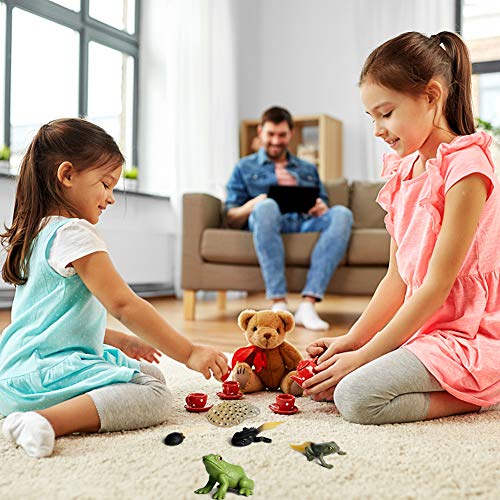 Modelo de Ciclo de Crecimiento de rana en Miniatura, simulación Animal Estatua Juguete niños Aprendizaje temprano Juego Cognitivo, Accesorios de Enseñanza en El Aula Juguete Educativo para Niños