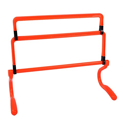 Mokernali Obstáculos de Entrenamiento,Vallas de Entrenamiento,Conjunto de 5 Vallas Ajustables para Entrenamiento de Fútbol y Agilidad,Equipo de Entrenamiento de Velocidad en Color Naranja