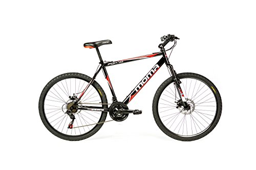 Moma - Bicicleta Montaña Mountainbike 26" BTT Shimano, Doble Disco y suspensión