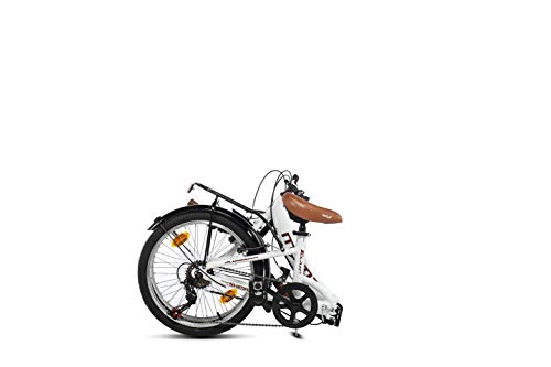 Moma Bikes Bicicleta Plegable Urbana FIRST CLASS 20", Aluminio, SHIMANO 6v. Sillin Confort