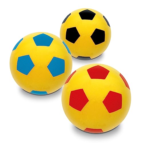 Mondo Toys - SOFT FOOTBALL 200 - Pelota esponja diámetro 20 cm - 1 pelota en esponja suave - colores variados - 07852