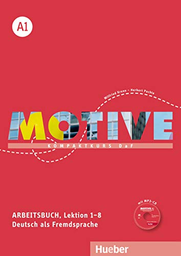 MOTIVE A1 AB+CD-Audio (ejerc.): Arbeitsbuch A1 Lektion 1-8 mit MP3 Audio-CD - 9783190318803: Kompaktkurs DaF.Deutsch als Fremdsprache