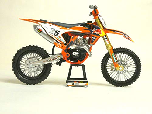 Moto en Miniatura del piloto n.° 25 Marvin Musquin de KTM Factory Racing