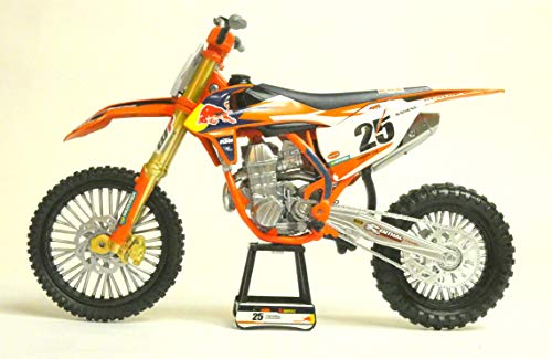 Moto en Miniatura del piloto n.° 25 Marvin Musquin de KTM Factory Racing