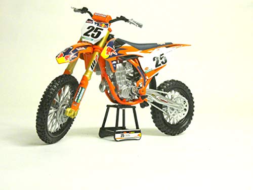 Moto en Miniatura del piloto n.° 25 Marvin Musquin de KTM Factory Racing