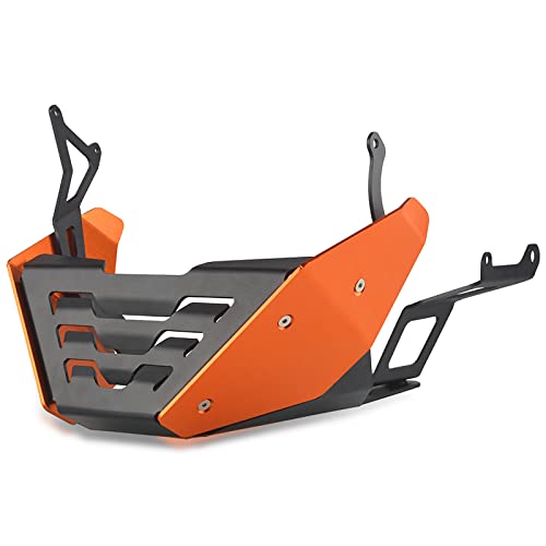 Motocicleta Protección de la Carcasa del motor para 1290 Superduke R 2014-2019 Superduke GT 2017-2019-Naranja+Negro