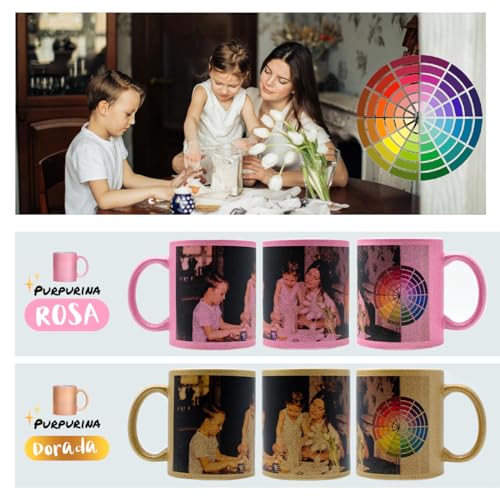 Movilshop Taza Personalizada Personaliza Tu Taza con Foto y Texto Imagen de Cerámica con Familiares, Amigos, niños - Regalo Original para Empezar el día Tomando Café Cargadito o té.