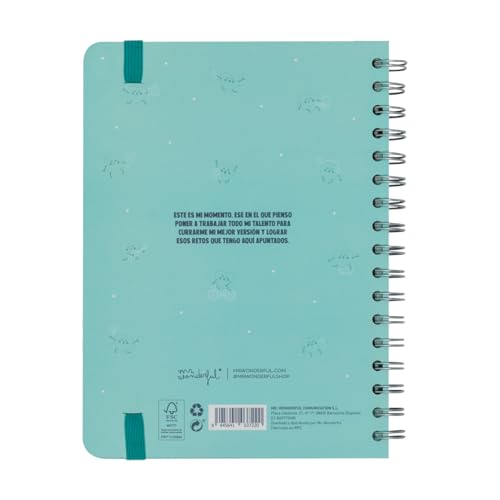 Mr.Wonderful Agenda Wonder 2024 Semanal, Voy a conseguir miles de cosas, 22,1 x 2,1 x 15,6