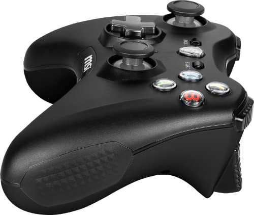 MSI FORCE GC30 V2 Controlador Gamepad Inalámbrico para PC - 2.4 GHz, Batería 600mAh Li-ion, Cubiertas D-Pad Intercambiables, 2 Motores de Vibración, USB 2.0 - Con Cable/Inalámbrico